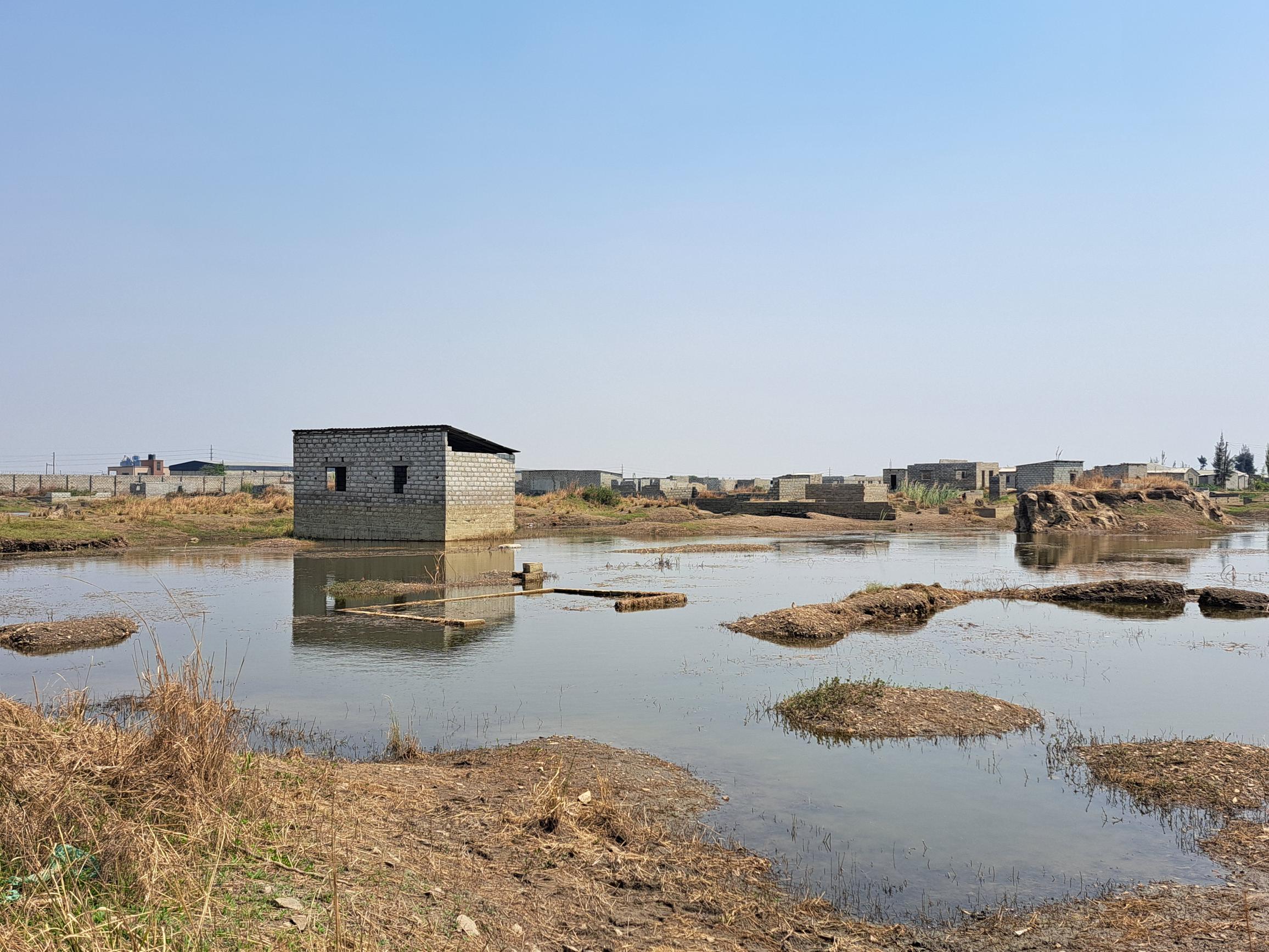 排水機能が乏しい未計画居住地域